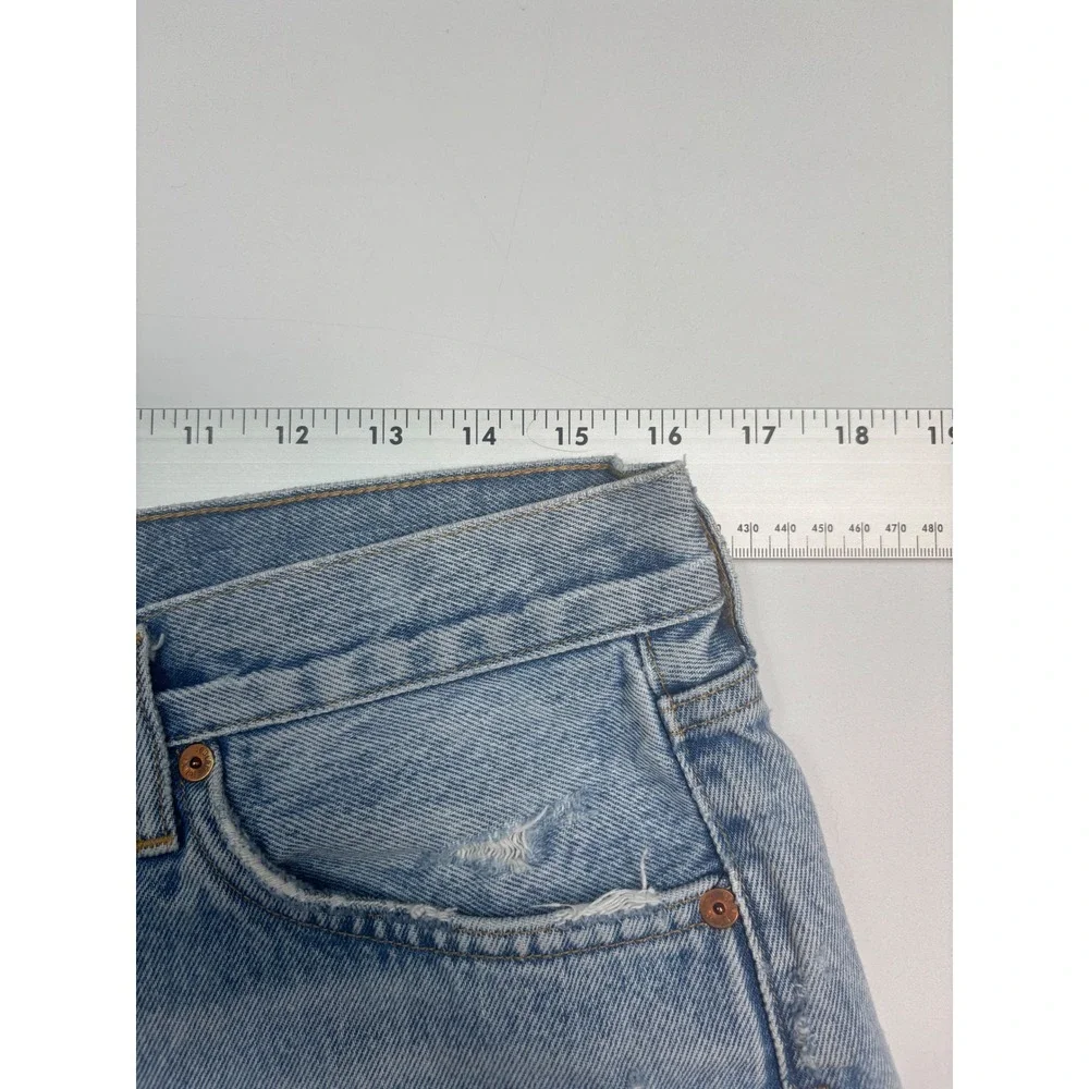 Revolve‎ AGOLDE Parker Vintage Cut Off Denim Shorts Light Wash A026-811 Size 30
